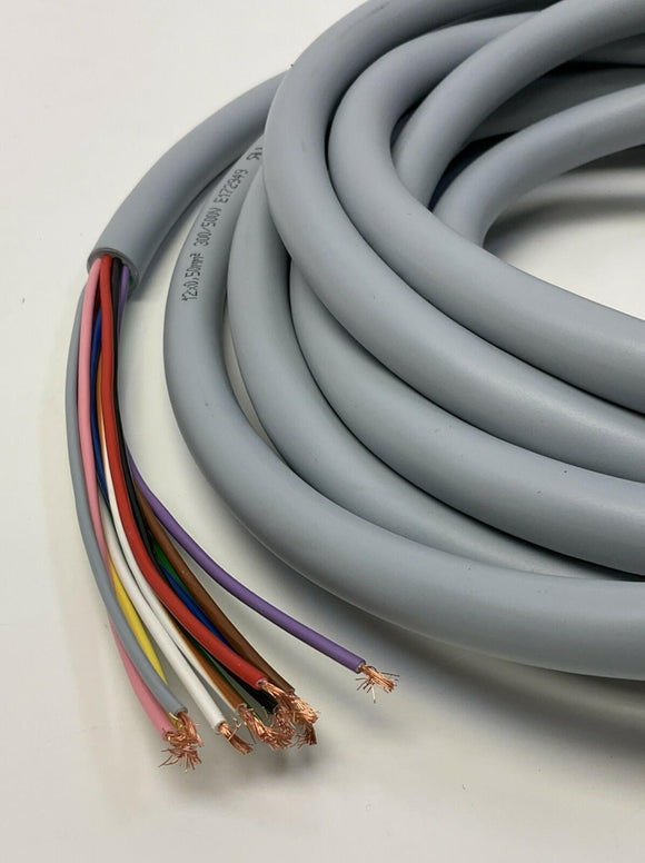 Molex Woodhead 1200948126 M23 12-Pole Female Single-End Cable, 5M BG20881-M050