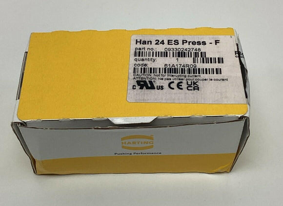 Harting 09330242748  24-Pin female Connector 1195-5629-ND HAN-24-ES