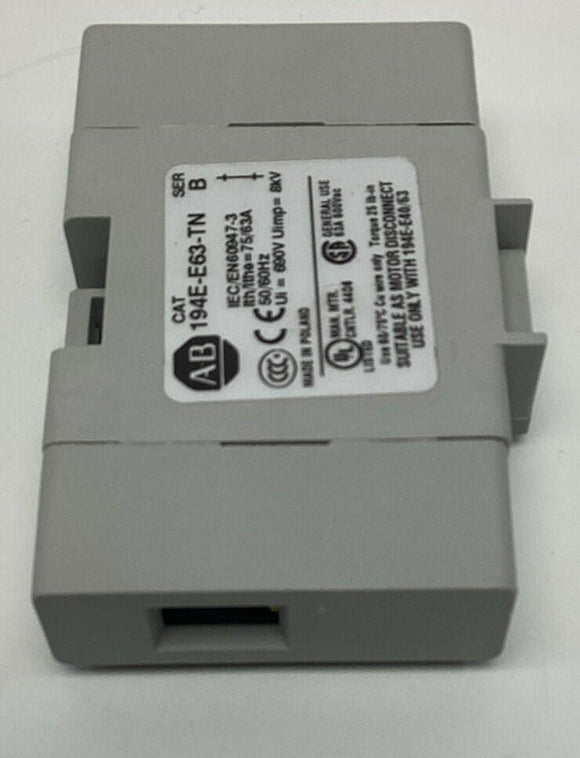 Allen Bradley 194E-E63-TN Neutral Terminal Block