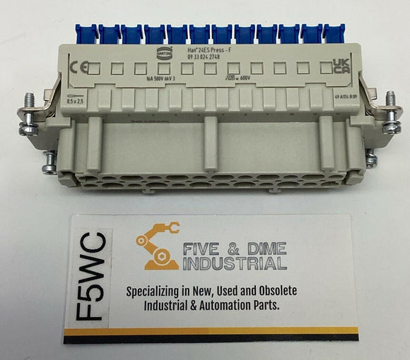 Harting 09330242748  24-Pin female Connector 1195-5629-ND HAN-24-ES