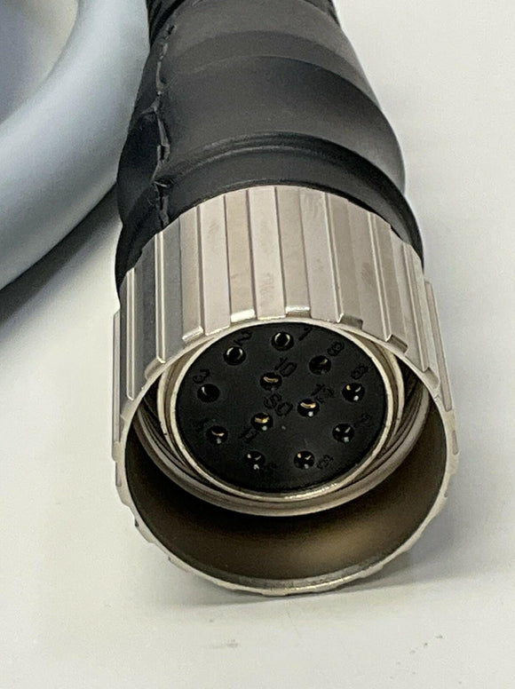 Molex Woodhead 1200948126 M23 12-Pole Female Single-End Cable, 5M BG20881-M050