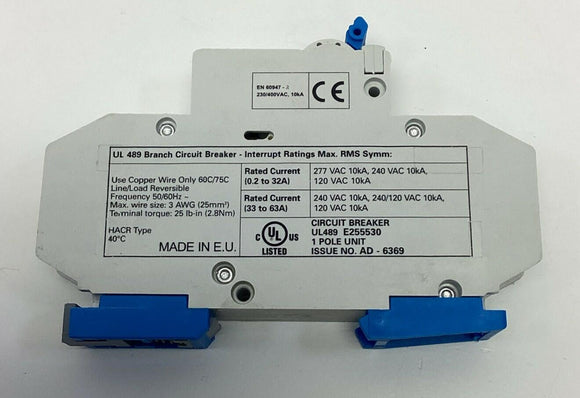 Techna JTEC489-C06 1-Pole  6-Amp Circuit Breaker 277VAC, 120VAC