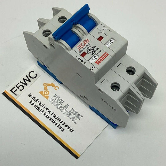 Techna JTEC489-2C10  2-Pole 10-Amp Circuit Breaker 480Y, 277VAC
