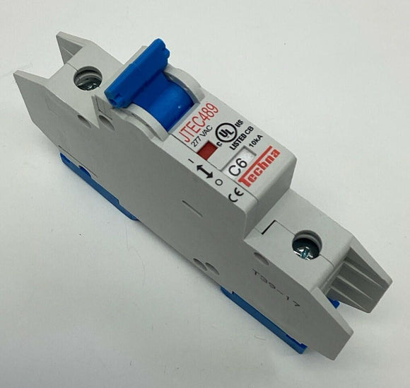 Techna JTEC489-C06 1-Pole  6-Amp Circuit Breaker 277VAC, 120VAC