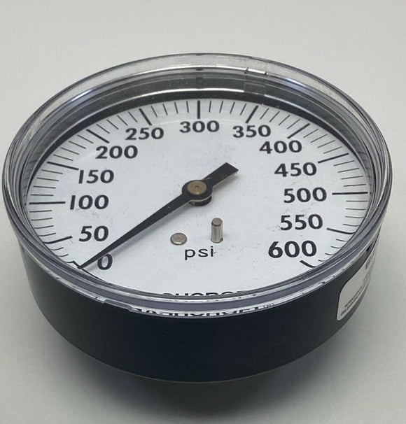 Ashcroft 35W1005-H-02B-600# 3-1/2''  600 PSI Gauge, 1/4'' NPT, Brass Socket