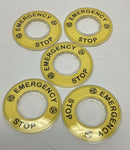 Schneider Electric ZBY9320 Emergency Stop 3D Legend Plates 5-Pack-3