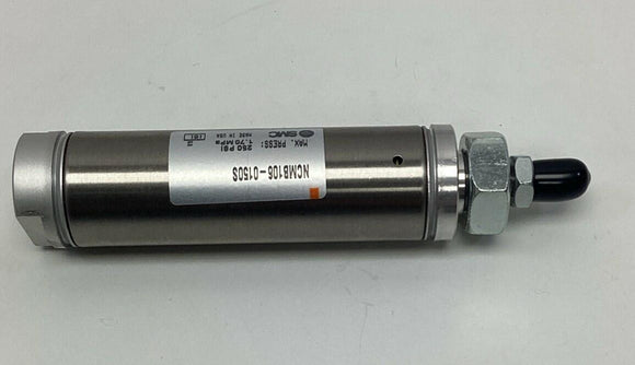 SMC NCMB106-0150S Pneumatic Cylinder 1-1/16'' Bore, 1-1/2'' Stroke Spring Return