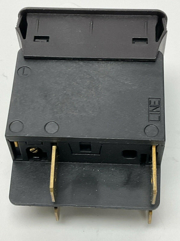 Schurter 4435.0195 10-Amp Thermal Circuit Breaker, Panel Mount 240VAC, 60VDC