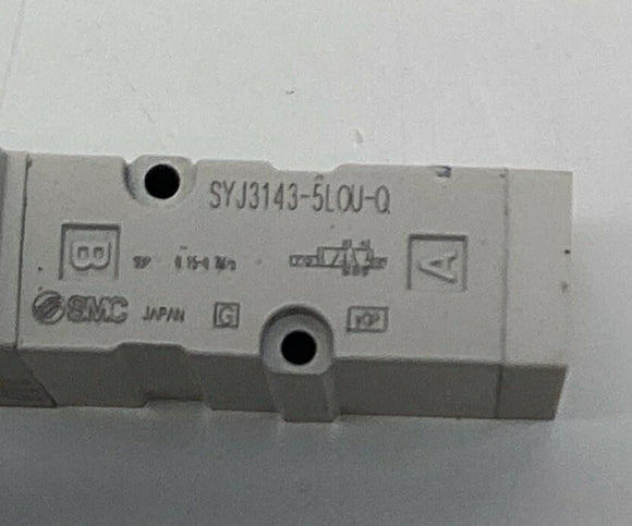 SMC SYJ3143-5L0U-Q  5-Port 24VDC Solenoid Pneumatic Valve