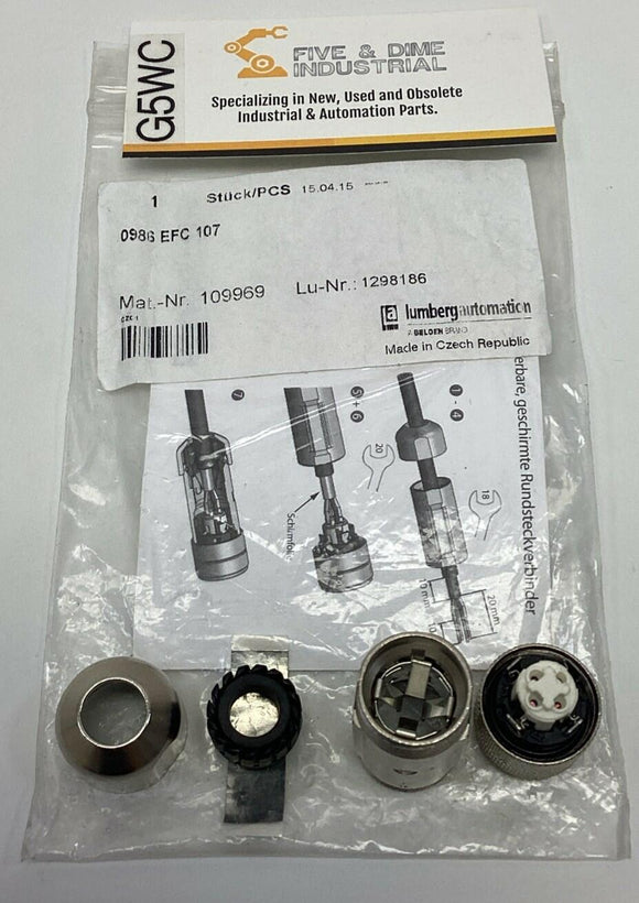 Lumberg 109969 0986-EFC-107 M12, 4-Pole, Female Circular Connector