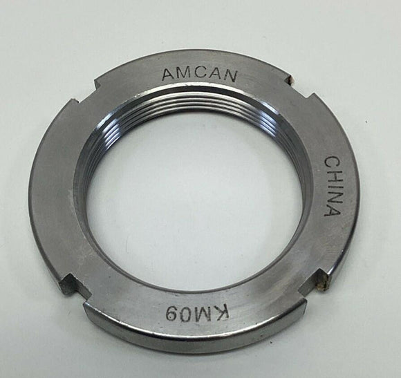 Amcan KM09 M45X1.5mm Steel Bearing Retaining Nut