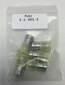 Parker 6-4-TRTX-S Triple Lok 37° Flare Reducer 3/8 x 3/8'' ( 5-Pack)-2
