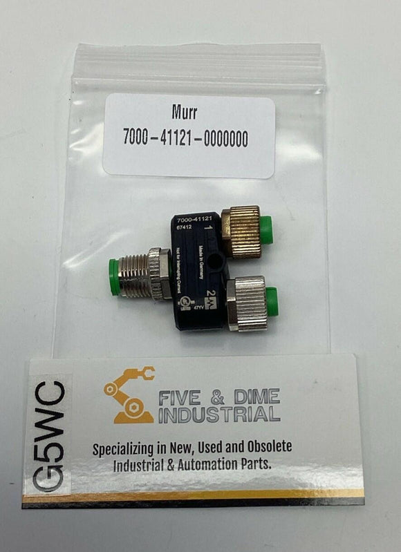 Murr 7000-41121-0000000 M12 T Coupler 60V AC/DC 4-Amps
