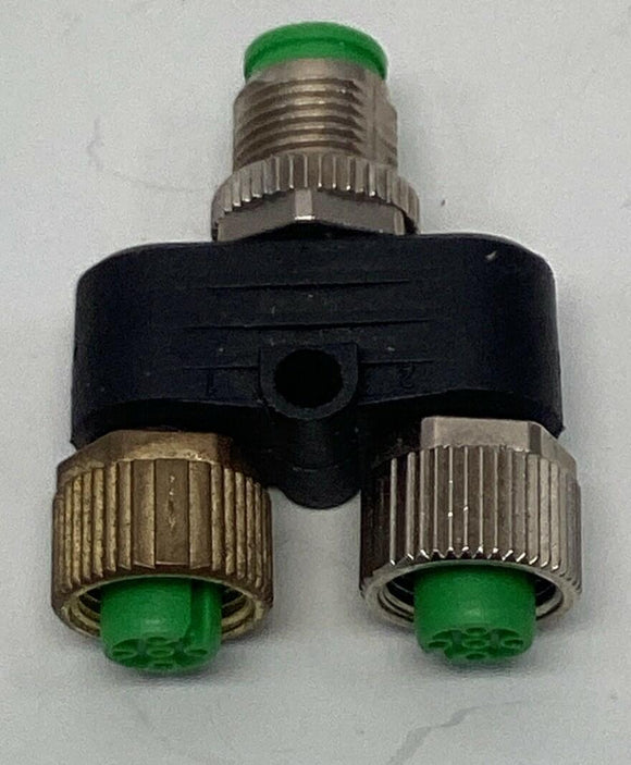 Murr 7000-41121-0000000 M12 T Coupler 60V AC/DC 4-Amps