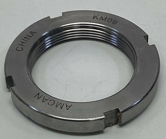 Amcan KM09 M45X1.5mm Steel Bearing Retaining Nut