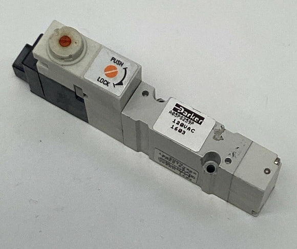 Parker A05PS259 Pneumatic Solenoid Valve 2 Position, 120VAC