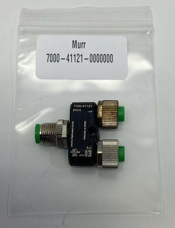 Murr 7000-41121-0000000 M12 T Coupler 60V AC/DC 4-Amps