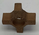 Lovejoy 10409 Bronze Spider L070 1/2'' Coupling Insert, Open Center-5