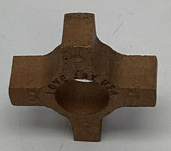 Lovejoy 10409 Bronze Spider L070 1/2'' Coupling Insert, Open Center