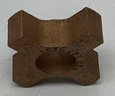 Lovejoy 10409 Bronze Spider L070 1/2'' Coupling Insert, Open Center-4