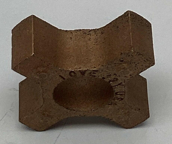 Lovejoy 10409 Bronze Spider L070 1/2'' Coupling Insert, Open Center