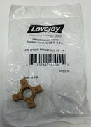 Lovejoy 10409 Bronze Spider L070 1/2'' Coupling Insert, Open Center-2