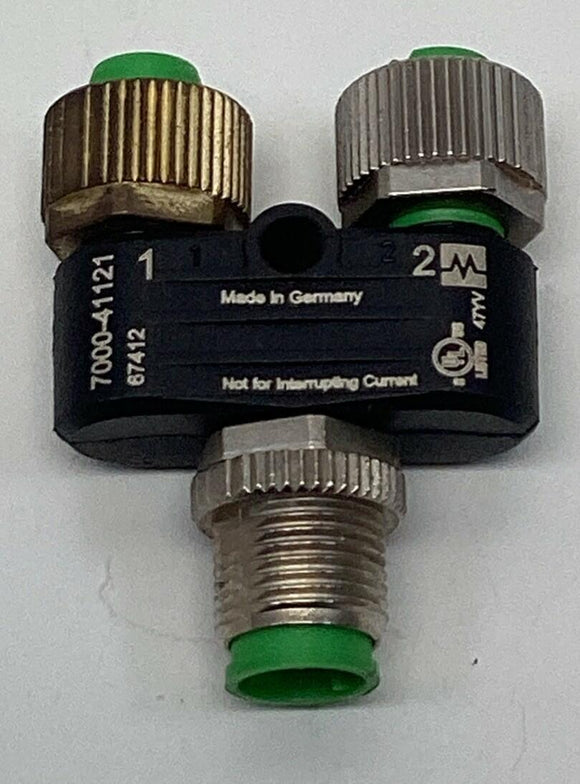 Murr 7000-41121-0000000 M12 T Coupler 60V AC/DC 4-Amps