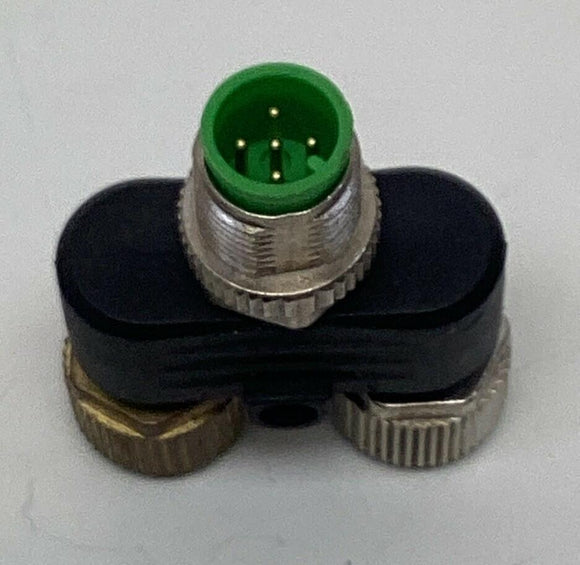 Murr 7000-41121-0000000 M12 T Coupler 60V AC/DC 4-Amps