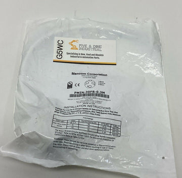 Mencom PMIN-30FR-0.3M  3-Pole, 600VAC, 30A Power Receptacle .3-Meters, 1/2'' NPT