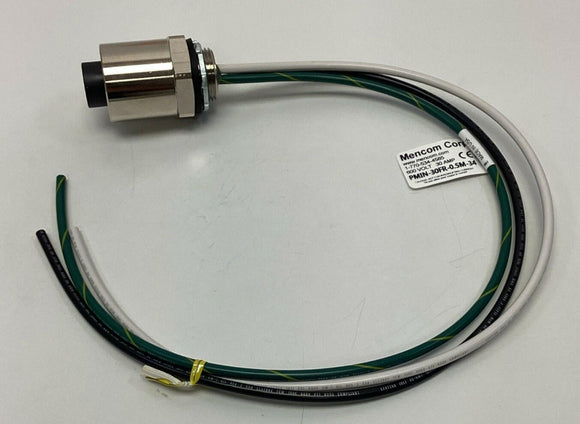 Mencom PMIN-30FR-0.5M-34  3-Pole 600V, 30A Power Receptacle 0.5-Meters 3/4" NPT