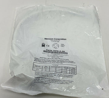 Mencom PMIN-30FR-0.3M  3-Pole, 600VAC, 30A Power Receptacle .3-Meters, 1/2'' NPT - 0