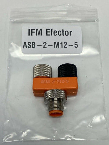 IFM Efector ASB-2-M12-5 M12 5-Pole Micro Splitter (2) Female x (1) Male - 0