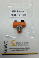 IFM Efector ASBS-2-M8 Y-Splitter M12 4-Pole Male x (2) M8 3-Pole Female-1