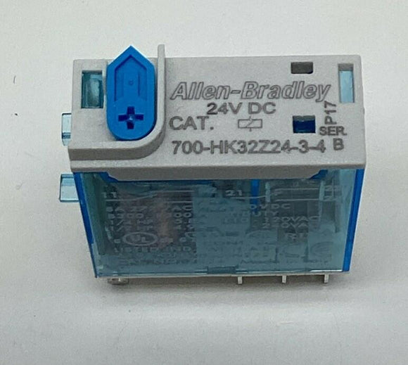 Allen Bradley 700-HK32Z24-3-4  8-Amp Relay Push-to Test, 8-Pin 24VDC Coil
