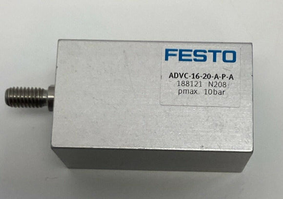 Festo ADVC-16-20-A-P-A / 188121 Double-Acting Cylinder 16mm Bore, 20mm Stroke