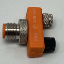 IFM Efector ASBS-2-M8 Y-Splitter M12 4-Pole Male x (2) M8 3-Pole Female-5