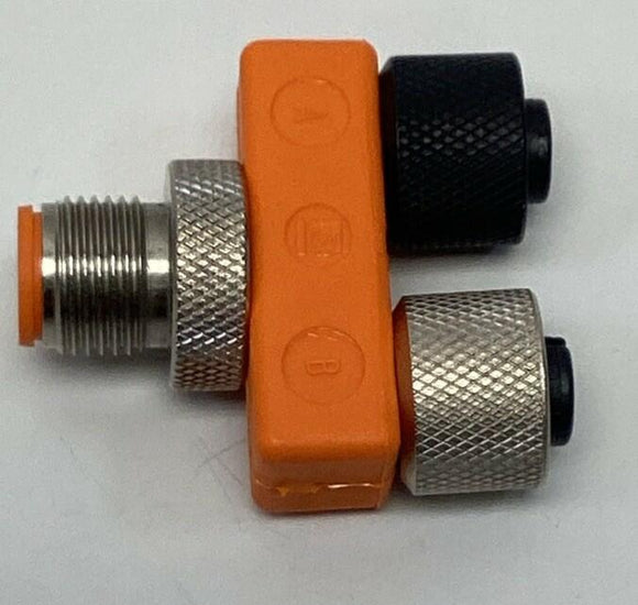 IFM Efector ASB-2-M12-4 M12 4-Pole Micro-Splitter (2) Female x (1) Male