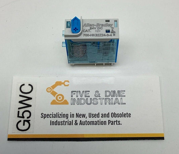 Allen Bradley 700-HK32Z24-3-4  8-Amp Relay Push-to Test, 8-Pin 24VDC Coil