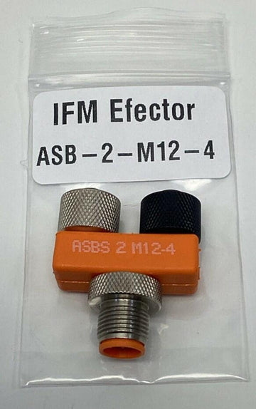 IFM Efector ASB-2-M12-4 M12 4-Pole Micro-Splitter (2) Female x (1) Male - 0