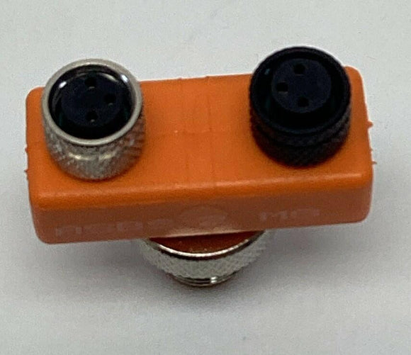 IFM Efector ASBS-2-M8 Y-Splitter M12 4-Pole Male x (2) M8 3-Pole Female