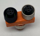 IFM Efector ASB-2-M12-5 M12 5-Pole Micro Splitter (2) Female x (1) Male-4