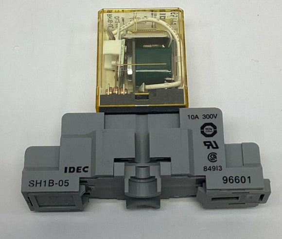 Idec RH1B-UL 24VDC Coil General Purpose Relay 10-Amp, 5-Pin w/ Base