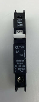 CBI QL18KM06LW 6-Amp Circuit Breaker 1-Pole, 120/240VAC DIN Mount-5