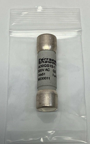 Ferazz Shawmut A30QS15-1  15-Amp 300VAC  14x51 Fuse - 0
