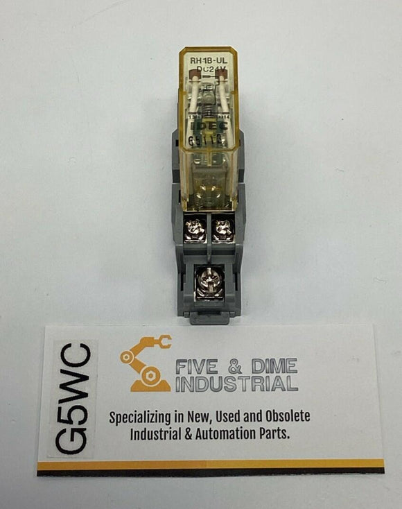 Idec RH1B-UL 24VDC Coil General Purpose Relay 10-Amp, 5-Pin w/ Base