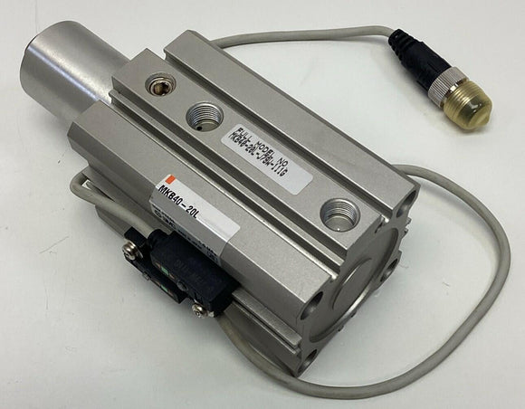 SMC MKB40-20L-J79W-1116 Pneumatic Cylinder w/ Reed Switch Sensors