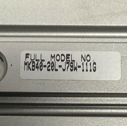 SMC MKB40-20L-J79W-1116 Pneumatic Cylinder w/ Reed Switch Sensors