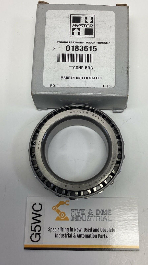 Hyster 0183615 Cone Bearing NTN 4T-JLM104948