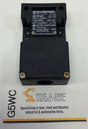 Schmersal AZ-16 Safety Interlock Switch 4-Amp, 230V M16