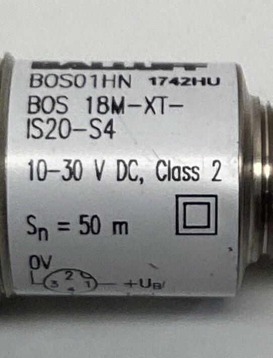 Balluff BOS01HN Photoelectric Sensor BOS-18M-XT-1S20-S4 18X75mm 10-30VDC